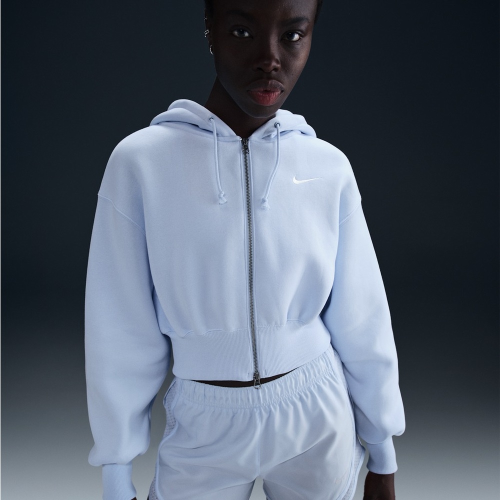 Nike Sportswear Phoenix Fleece Sky Blue Zip-Up Hoodie